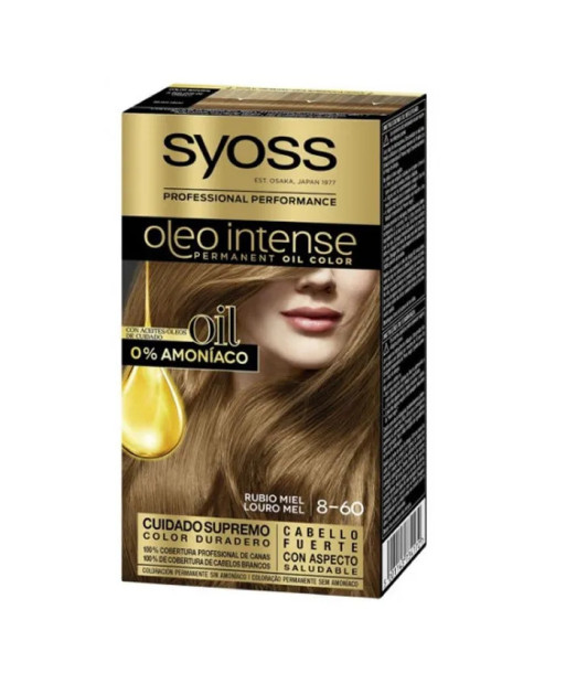 Syoss Oleo Intense Permanent Hair Color 8-60 Honey Blonde