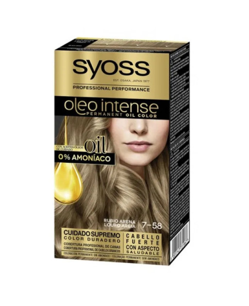 Syoss Oleo Intense Permanent Hair Color 7-58 Sand Blonde