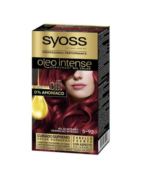 Syoss Oleo Intense Permanent Hair Color 5-92 Intense Red