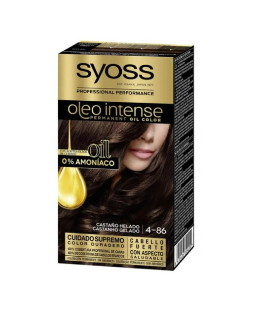 Syoss Oleo Intense Permanent Hair Color 4-86 Ice Brown