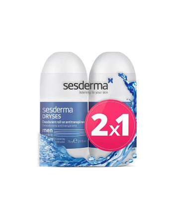 Sesderma Pack Dryses Deodorant Antiperspirant Roll On For Men 2x75ml