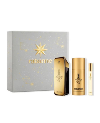 Rabanne 1 Million Eau De Toilette Vaporisateur 100ml Coffret 3 Produits